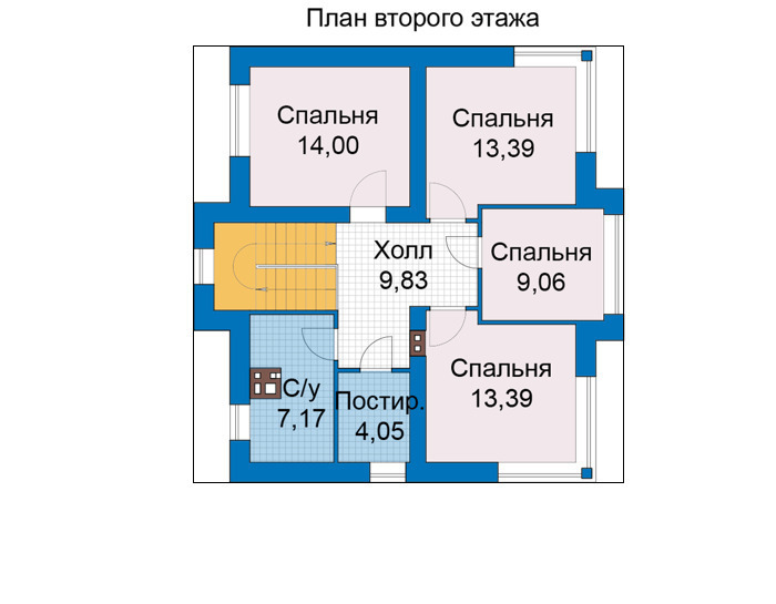 Проект дома 40 кв м двухэтажный